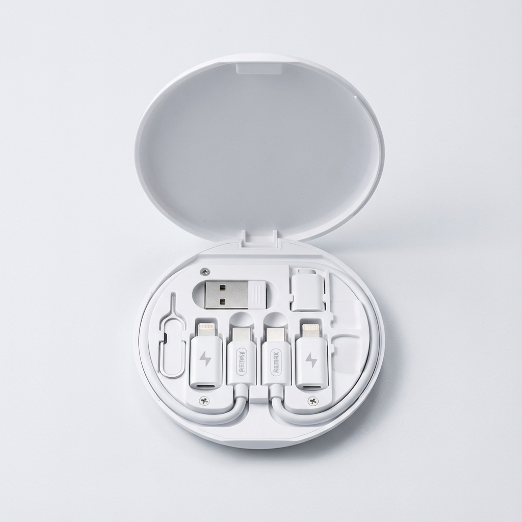 9-in-1 Travel Cable Organiser With Charging Adapters - Jurni