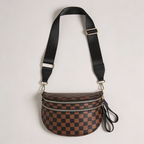 Checkered Crossbody Travel Belt Bag - Jurni