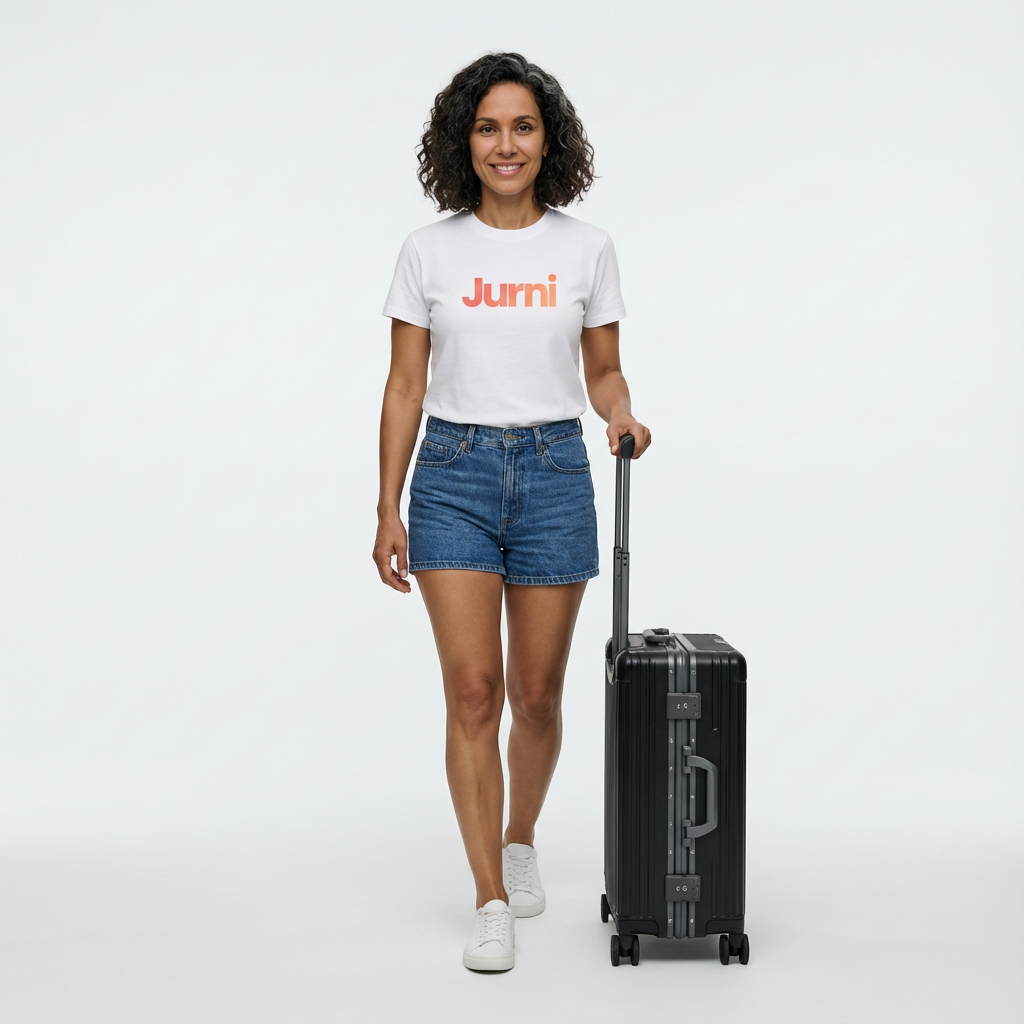 Black Compact Carry-On Suitcase With Front-Opening Design - Jurni