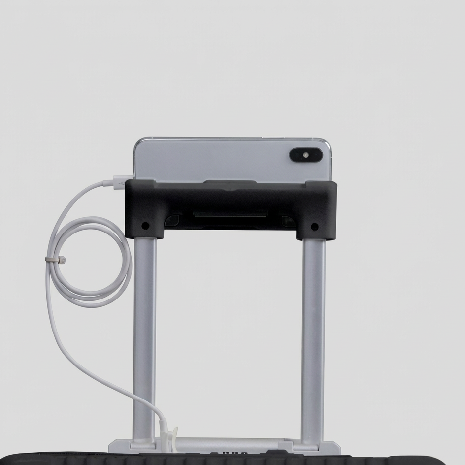 Black Compact Carry-On Suitcase With Front-Opening Design - Jurni