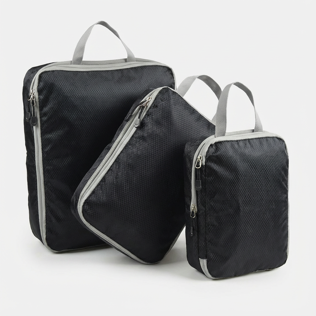 Compression Packing Cubes Set With Double Zippers - Jurni
