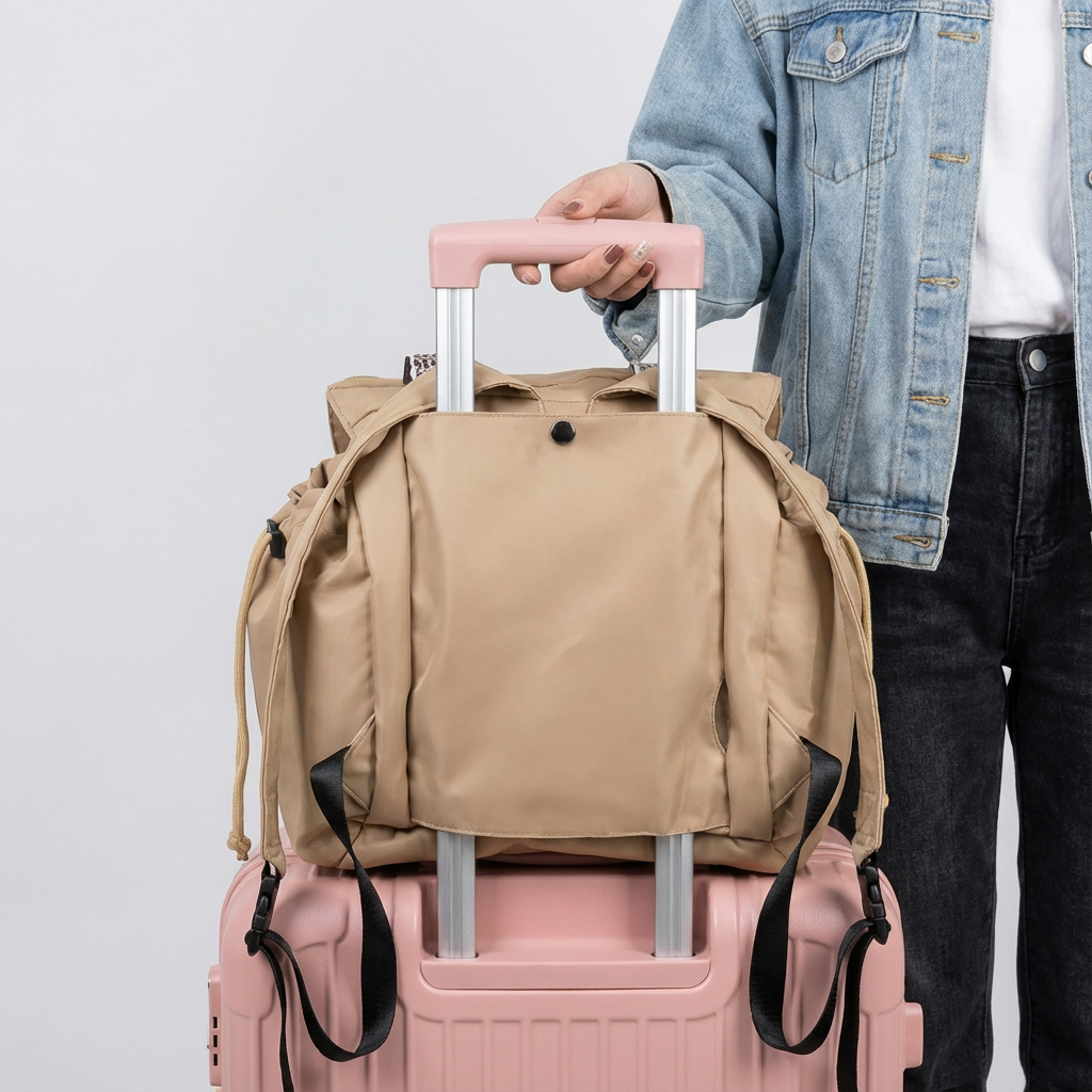 Taupe Convertible Everyday Travel Tote Backpack - Jurni