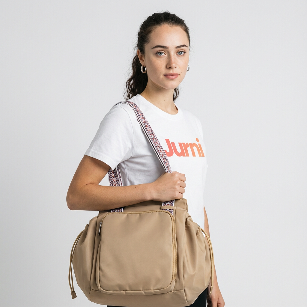 Taupe Convertible Everyday Travel Tote Backpack - Jurni