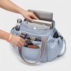 Blue Convertible Everyday Travel Tote Backpack - Jurni