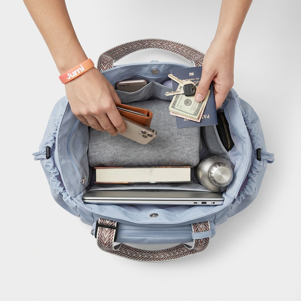 Blue Convertible Everyday Travel Tote Backpack - Jurni