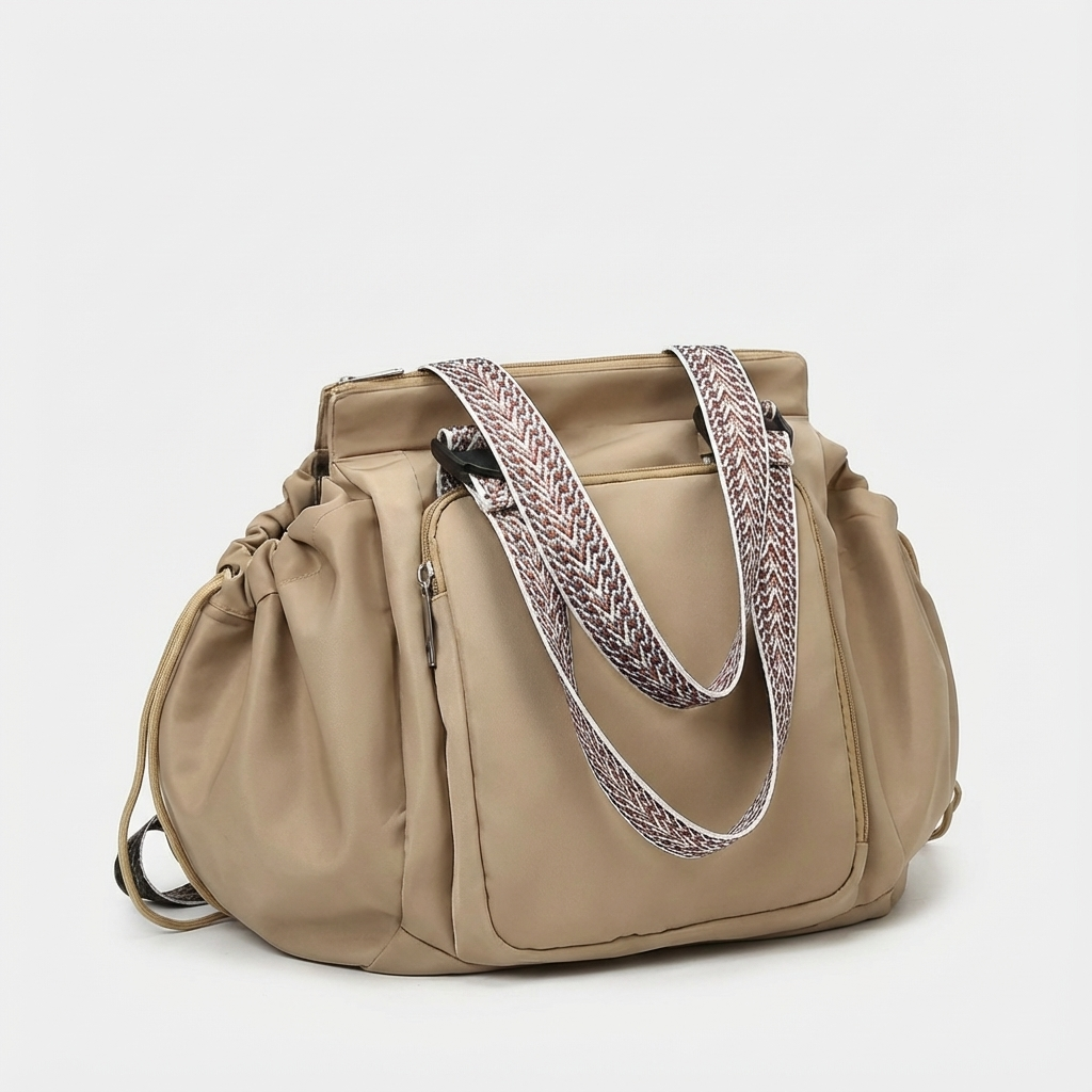 Taupe Convertible Everyday Travel Tote Backpack - Jurni