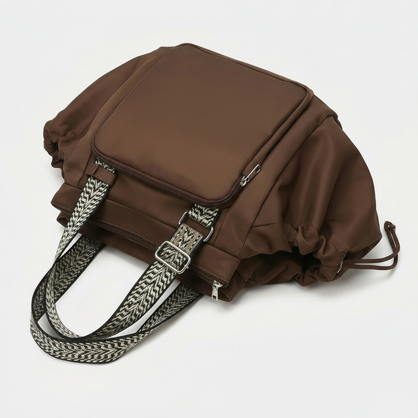 Brown Convertible Everyday Travel Tote Backpack - Jurni