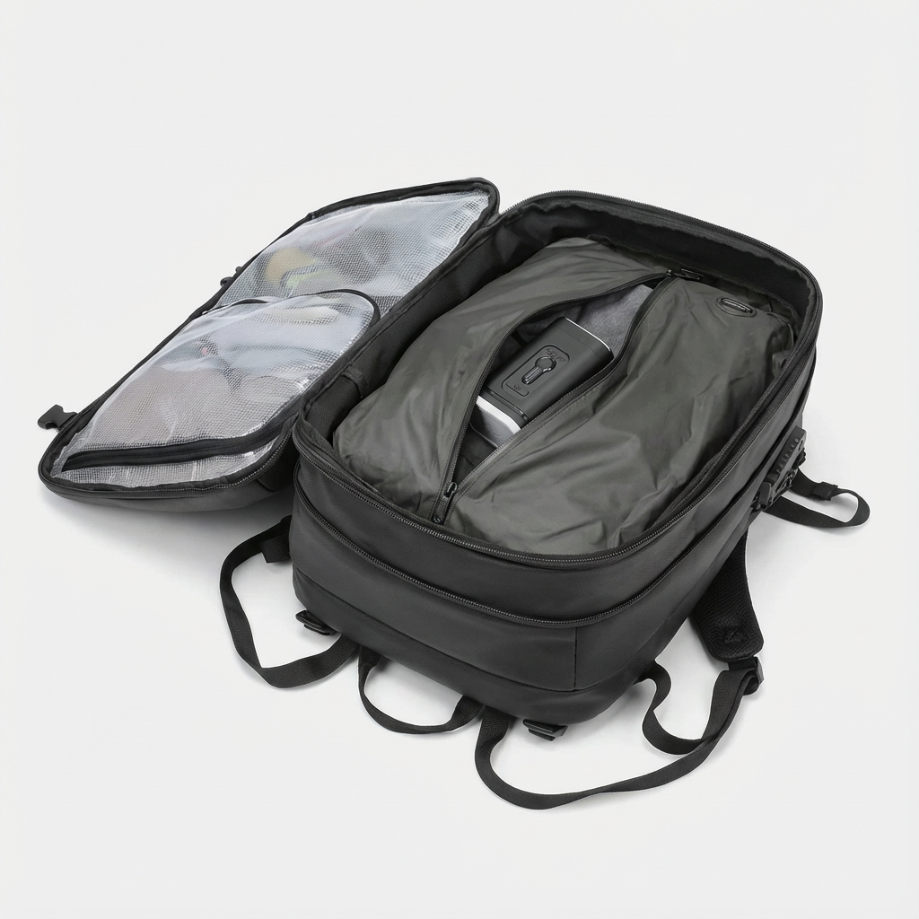 Expandable Vacuum-Seal Backpack With TSA Lock - Jurni
