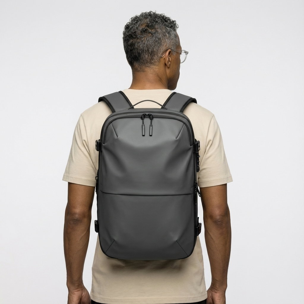 Expandable Vacuum-Seal Backpack With TSA Lock - Jurni