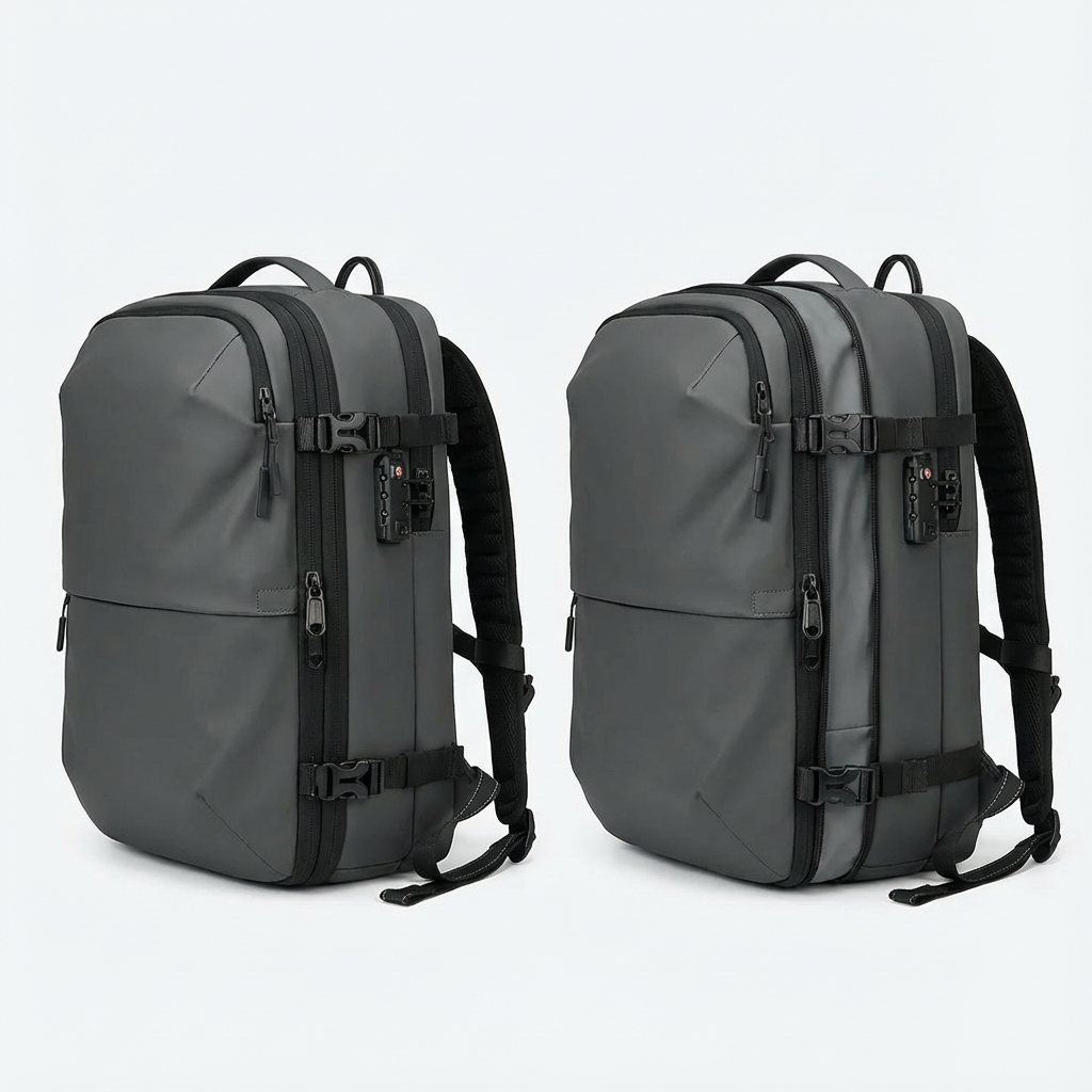 Expandable Vacuum-Seal Backpack With TSA Lock - Jurni