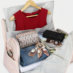 Pink Garment Duffel Bag With Zip-Out Layout - Jurni