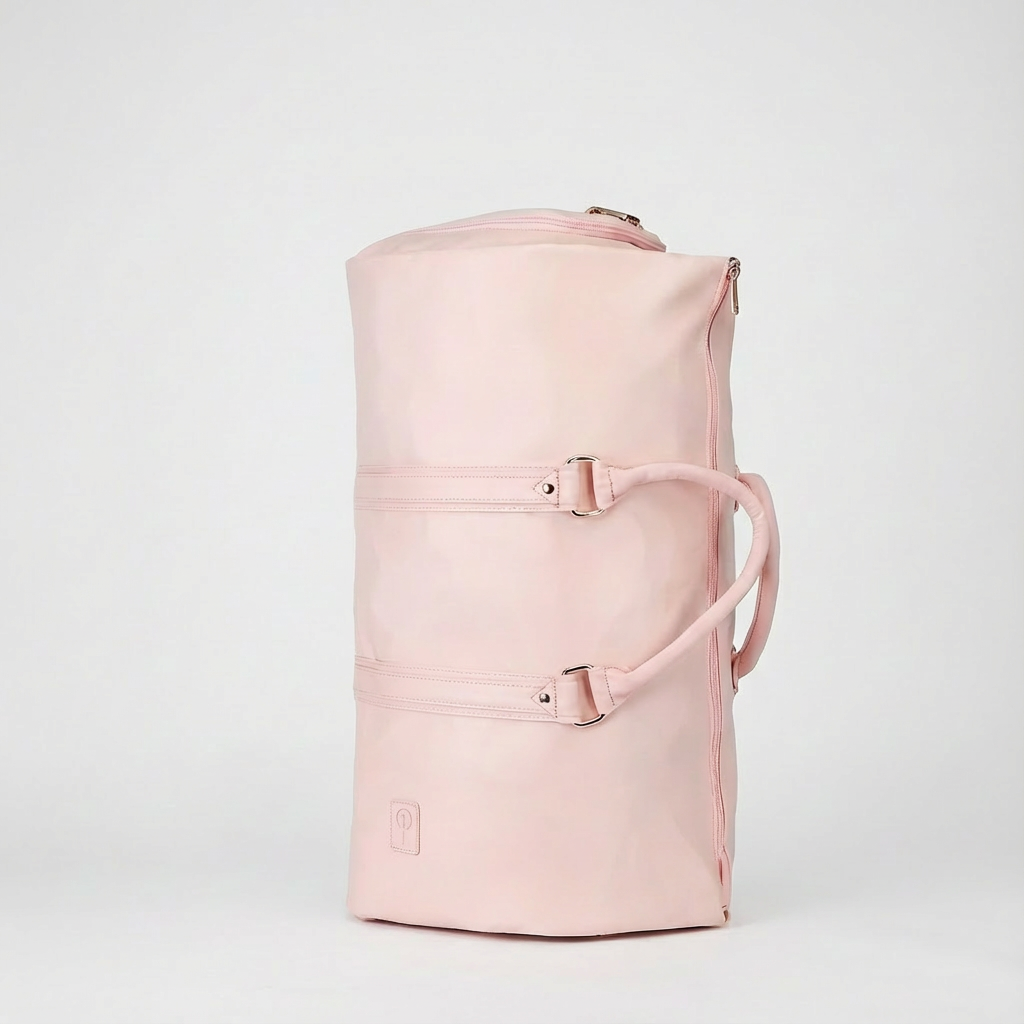 Pink Garment Duffel Bag With Zip-Out Layout - Jurni