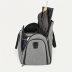 Grey Garment Duffel Bag With Zip-Out Layout - Jurni