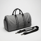 Grey Garment Duffel Bag With Zip-Out Layout - Jurni