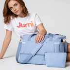 Blue Large Capacity Travel Gym Duffel Bag - Jurni