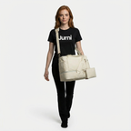 Beige Large Capacity Travel Gym Duffel Bag - Jurni