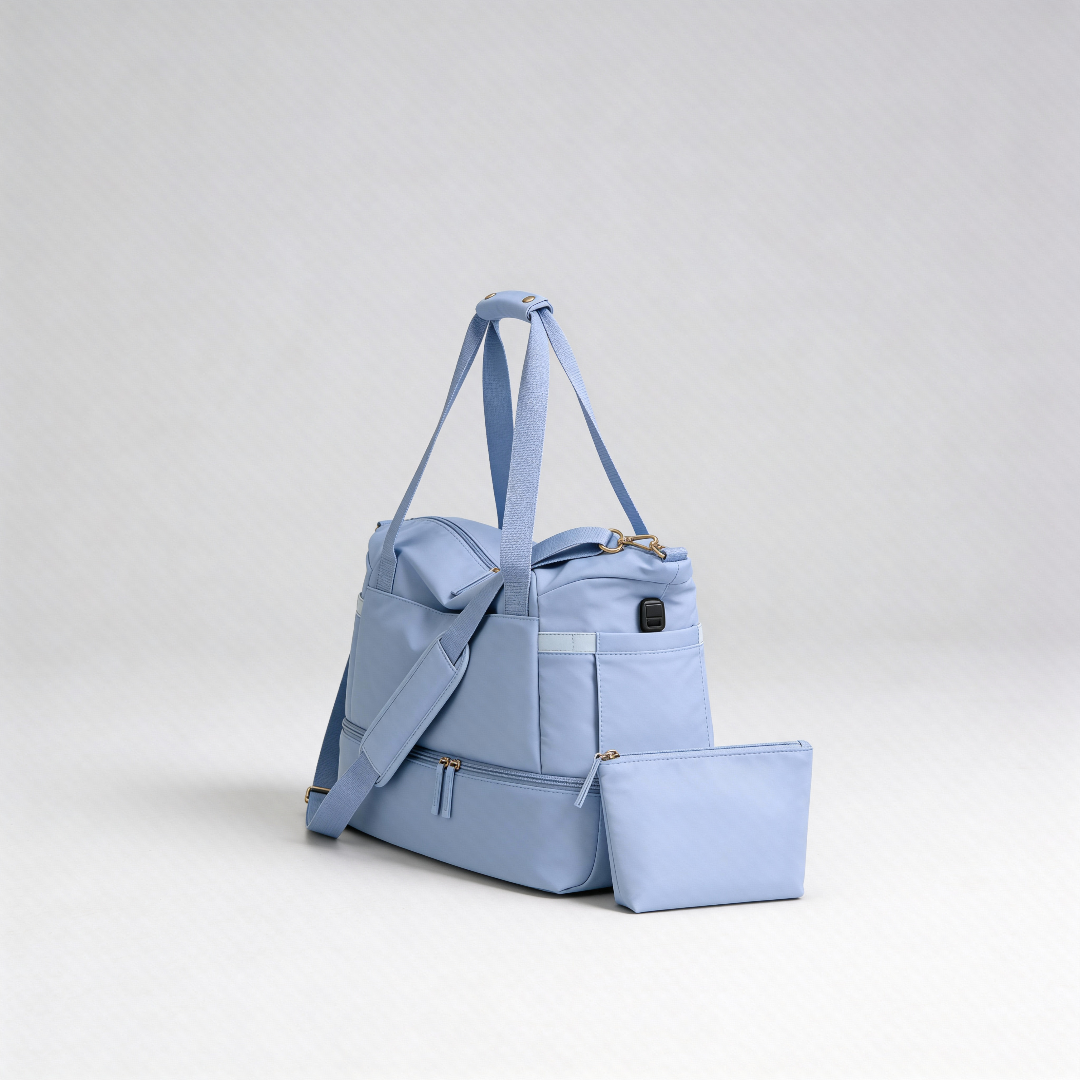 Blue Large Capacity Travel Gym Duffel Bag - Jurni